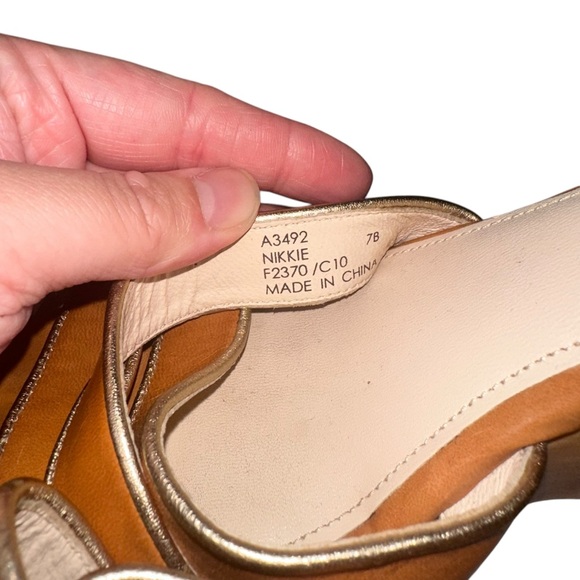 |EUC| COACH Nikkie Strappy Wood Block Heels - Picture 7 of 7